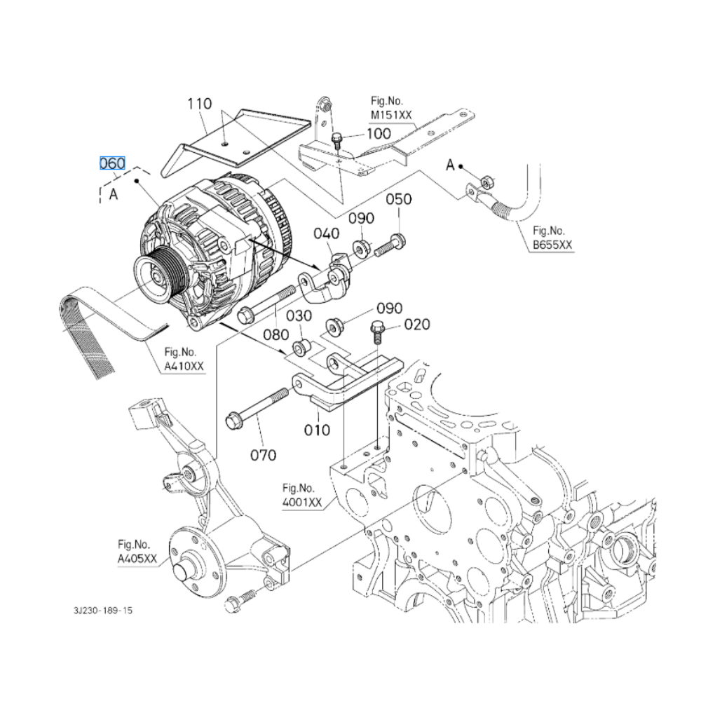 ALTERNATOR ASSEMBLY (150A) (KU-3J03067133)
