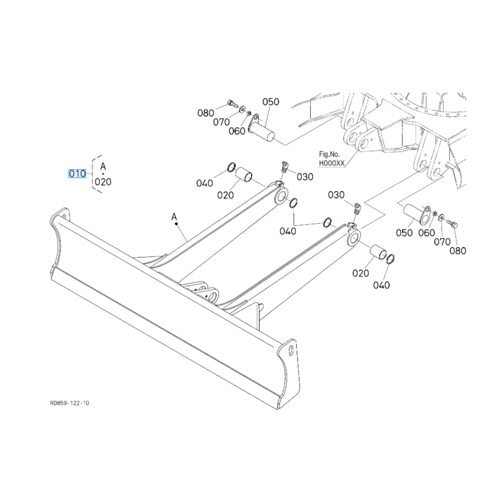 ASSY BLADE KX080-4, KX (KU-RD8297440-0)