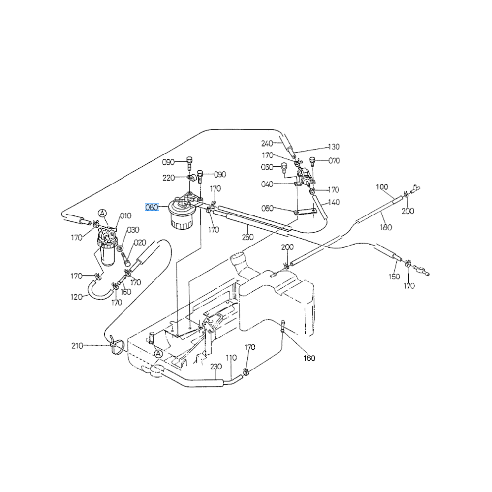ASSY FILTER, FUEL (KU-5471123412)