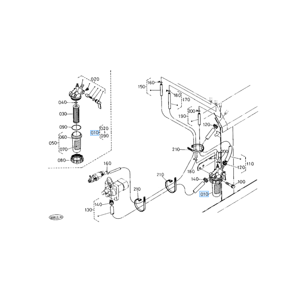 ASSY,FILTER FUEL (KU-1790943014)