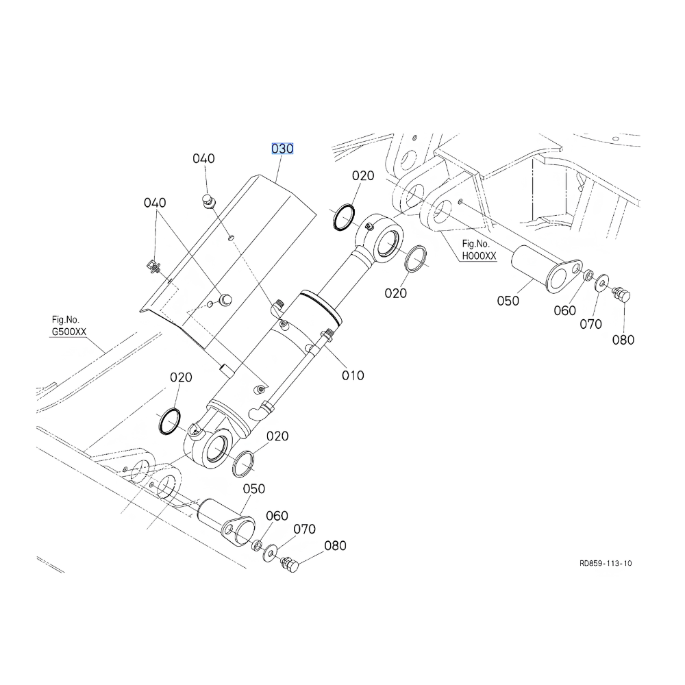 COVER(BLADE CYLINDER (KU-RD83975210)
