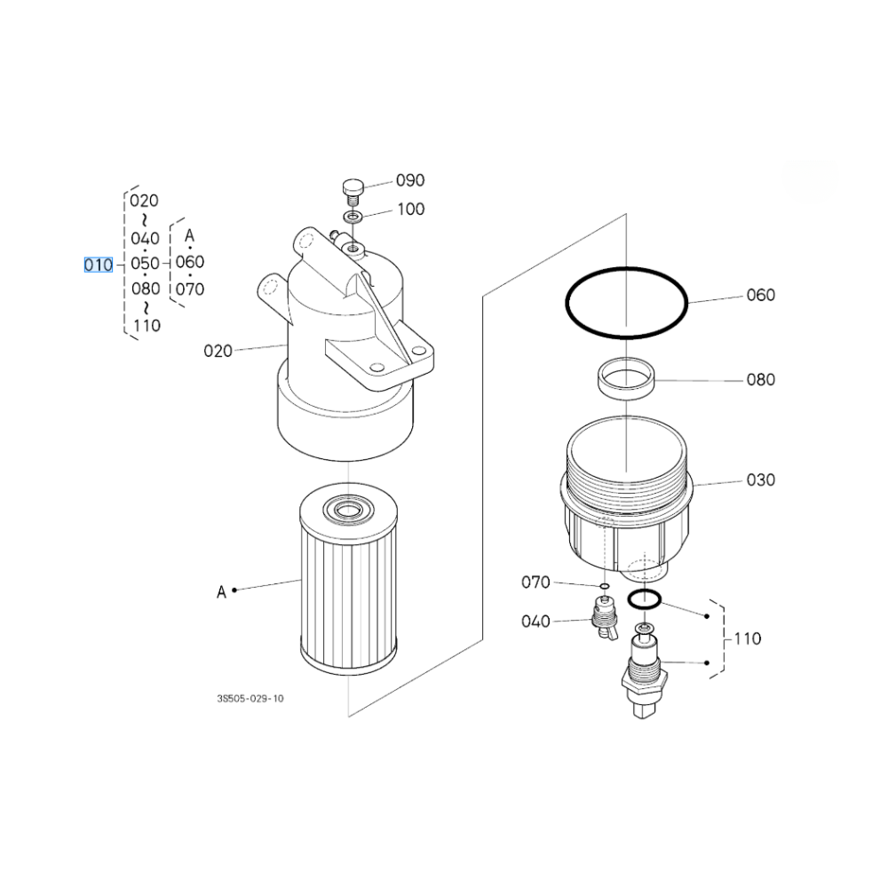 FILTER,FULL-ASSY(FUE (KU-3S50543010)