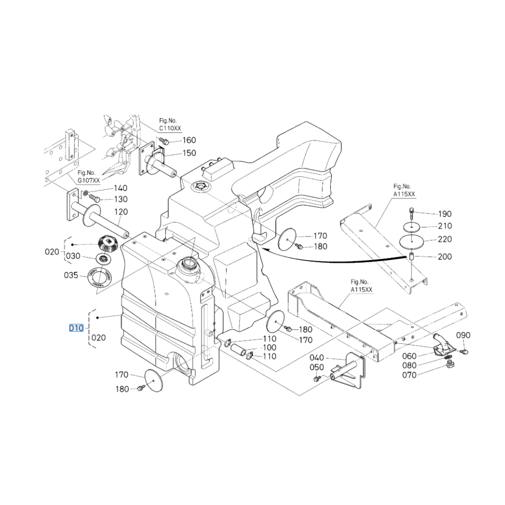 TANK,FUEL,ASSY (KU-3U50304103)