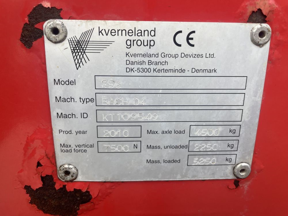 KVERNELAND TAARUP 856 STRAW BEDDER (71037639) - Image 10