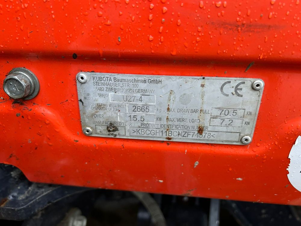 KUBOTA U27-4 MINI EXCAVATORS (71037849) - Image 14