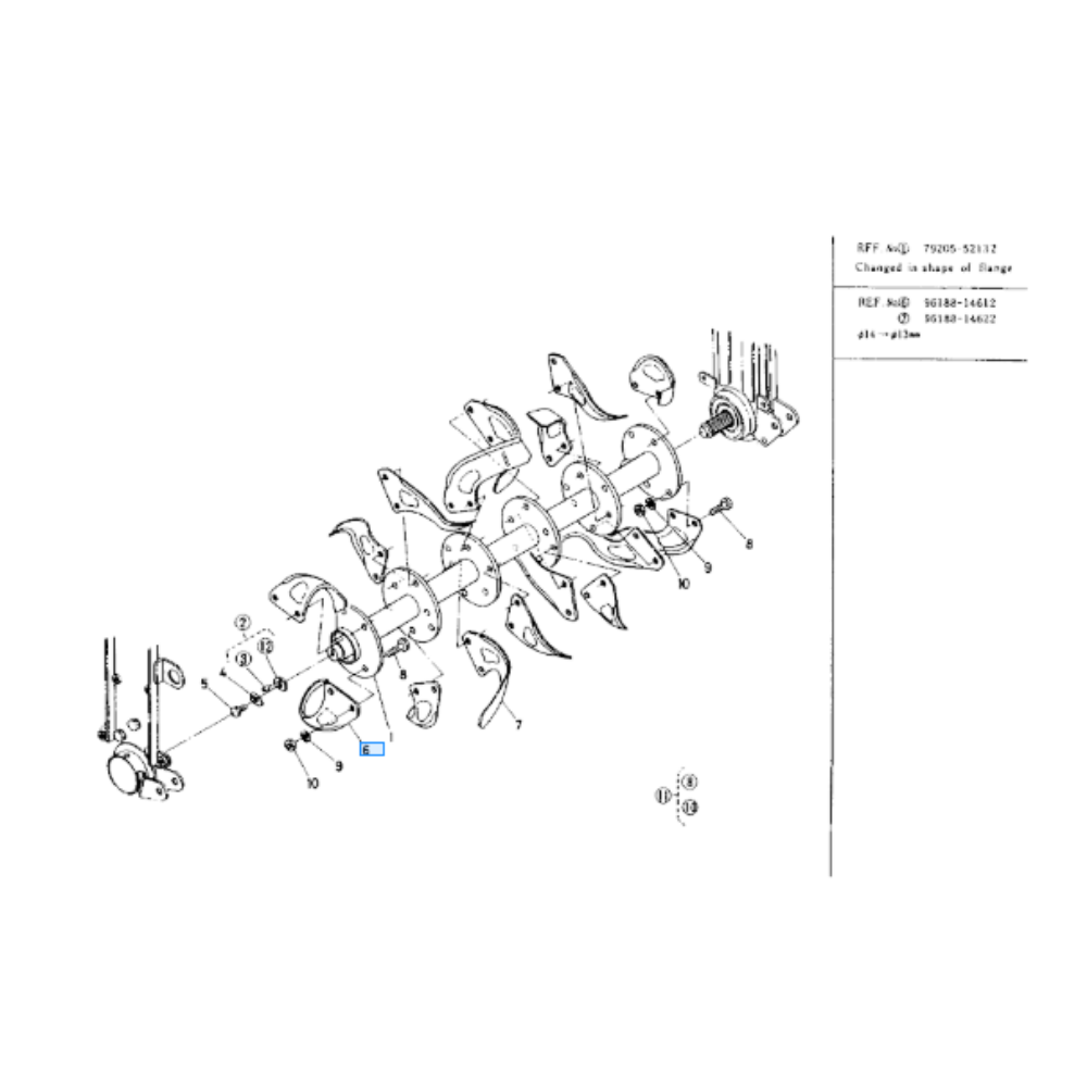 MOWER BLADE LH 461 (KU-9618814610)