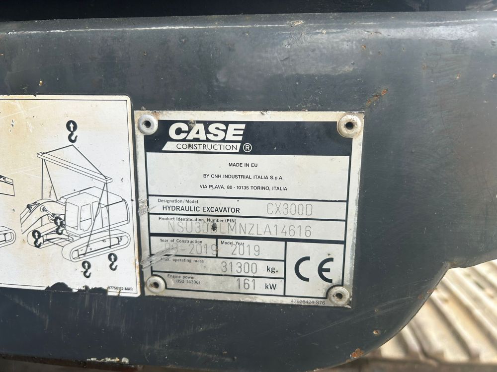 CASE CX300D CRAWLER EXCAVATOR (71038626) - Image 13